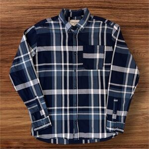 Jack & Jones Core Men’s Long Sleeve Flannel Button Down Shirt. XL. Slim Fit.